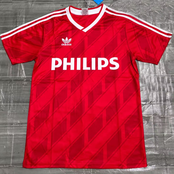 1987/88 P S V Home Red Retro Soccer Jersey