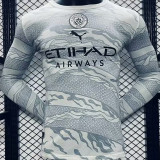 2024 Man City Chinese Dragon Year Player Version Long Sleeve Jersey