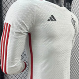 2024/25 Flamengo Away White Player Version Long Sleeve Jersey