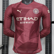 2024/25 Man City Third Player Version Long Sleeve Jersey