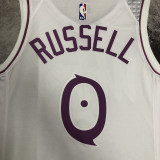 Timberwolves RUSSELL #0 White Pink NBA Jerseys