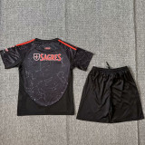 2024/25 Benfica Away Black Kids Soccer Jersey