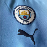 2022/23 Man City Home Blue Player Version Soccer Jersey