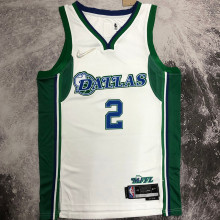 2023 Mavericks IRVING #2 White City Edition NBA Jerseys