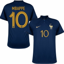 MBAPPE #10 France 1:1 Quality Home Fans Jersey 2022/23