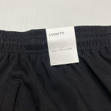 2024/25 Nk~ Black Pure Cotton Sports Trousers Zipper style
