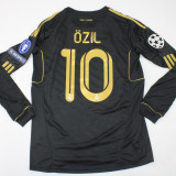 2011/12 RM Away Black Long Sleeve Retro Jersey