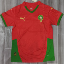 2024/25 Morocco Red Fans Soccer Jersey
