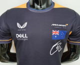 2022 McLaren F1 RICCIARDO 3 Yellow Black Team T-Shirt(迈凯伦)