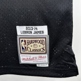 2013/14 Miami Heat JAMES #6 Black Retro NBA Jersey
