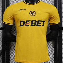 2024/25 Wolves Home Yellow Player Version Soccer Jersey