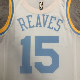 2023/24 Lakers REAVES #15 White Retro NBA Jerseys 热压