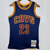 2011/12 Cleveland JAMES #23 Sapphire Blue Retro NBA Jerseys 热压