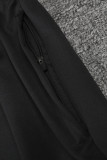 2025 Brazil Black Kids Sweater Tracksuit