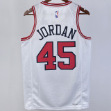 2023/24 Bulls JORDAN #45 White NBA Jerseys 热压