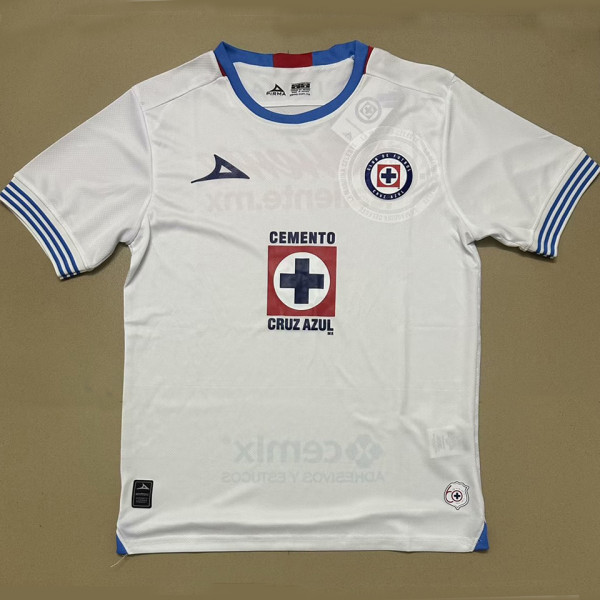 20224/25 Cruz Azul Away White Fans Soccer Jersey