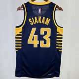 2023/24 Pacers SIAKAM #43 Dark Blue NBA Jerseys
