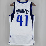 2010/11 Mavericks NOWITZKI #41 White Retro NBA Jersey