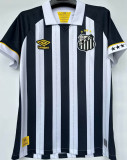 2023/24 Santos 1:1 Quality Away White Black Fans Jersey