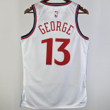 2024/25 Clippers GEORGE #13 White NBA Jerseys