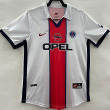 1998/99 PSG Away White Retro Soccer Jersey