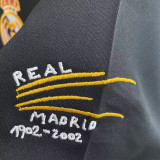 2002-2003 RM Away Black Edición Centenaria Retro Jersey