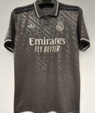 BELLINGHAM #5 RM 1:1 Quality Third Black Fans Jersey 2024/25 （UCL Font)