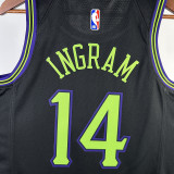 2023/24 Pelicans INGRAM #14 Black City Edition NBA Jerseys