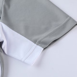 2022 Nk White Grey Short Training Jersey(A Set)