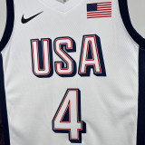 2025 Team USA CURRY #4 White NBA Jerseys