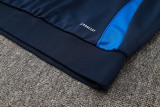 2025 Italy Sapphire Blue Hoody Zipper Jacket Windbreaker