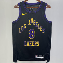2023/24 Lakers BRYANT #8 Black City Edition NBA Jerseys