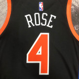 2023 NY Knicks ROSE #4 Black City Edition NBA Jerseys
