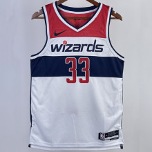 2023/24 Wizards KUZMA #33 White Home NBA Jerseys