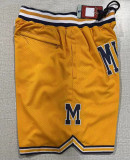 Michigan Yellow Four Bags NBA Pants