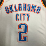 2023 Rockets GILGEOUS-ALEXANDER #2 White NBA Jerseys