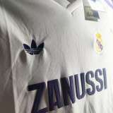 1984/85 RM White Home Retro Soccer Jersey