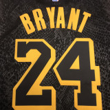 LA Lakers Before #8 After Bryant #24 Black Snake NBA Jerseys Hot Pressed前8后24