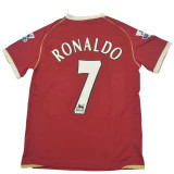 RONALDO #7 M Utd Home Retro Jersey 2006/07 (Have Patch 带双臂章 FA Premier League Font 英超字体 ) ★★