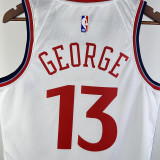 2024/25 Clippers GEORGE #13 White NBA Jerseys