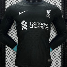 2024/25 LFC Away Black Player Version Long Sleeve Soccer Jersey