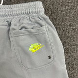 2025 NK Grey Embroidered Multicolor Logo Casual Short Pants CN02灰