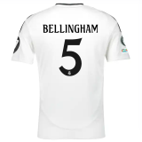 2024/25 RM Home White Player Version Long Sleeve Soccer Jersey