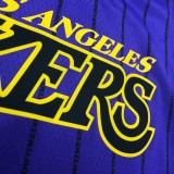 2018 LA Lakers BRYANT #8 Purple Stripe Limited Edition NBA Jerseys Hot Pressed