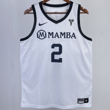 2023/24 Lakers GIGI #2 White NBA Jerseys