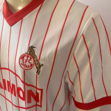 1985/86 1. FC Köln Home White Retro Soccer Jersey