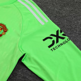 2023/24 M Utd Goalkeeper Green Long Sleeve Soccer Jersey
