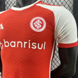 2024/25 Internacional Home Red Player Version Soccer Jersey