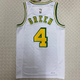 Rockets GREEN #4 White Retro NBA Jerseys