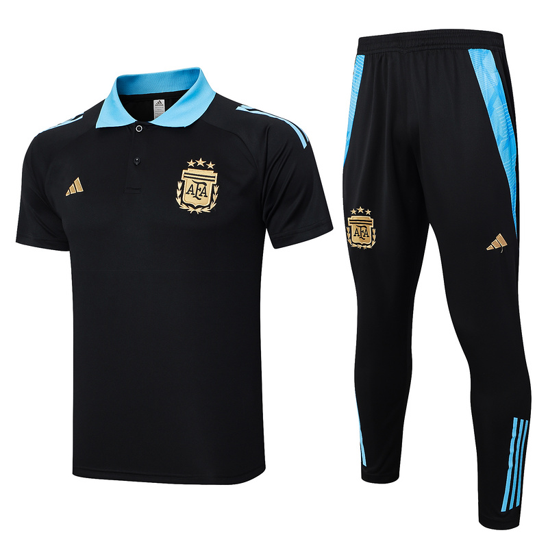 2024/25 Argentina Black POLO Training Tracksuit